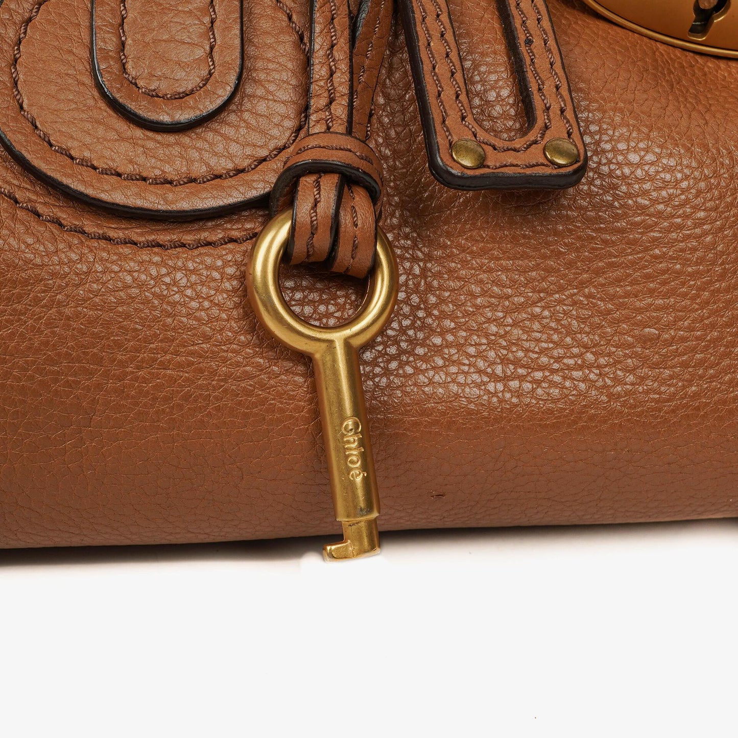 Chloé Paddington Satchel Tasche aus Kalbsleder in Havana