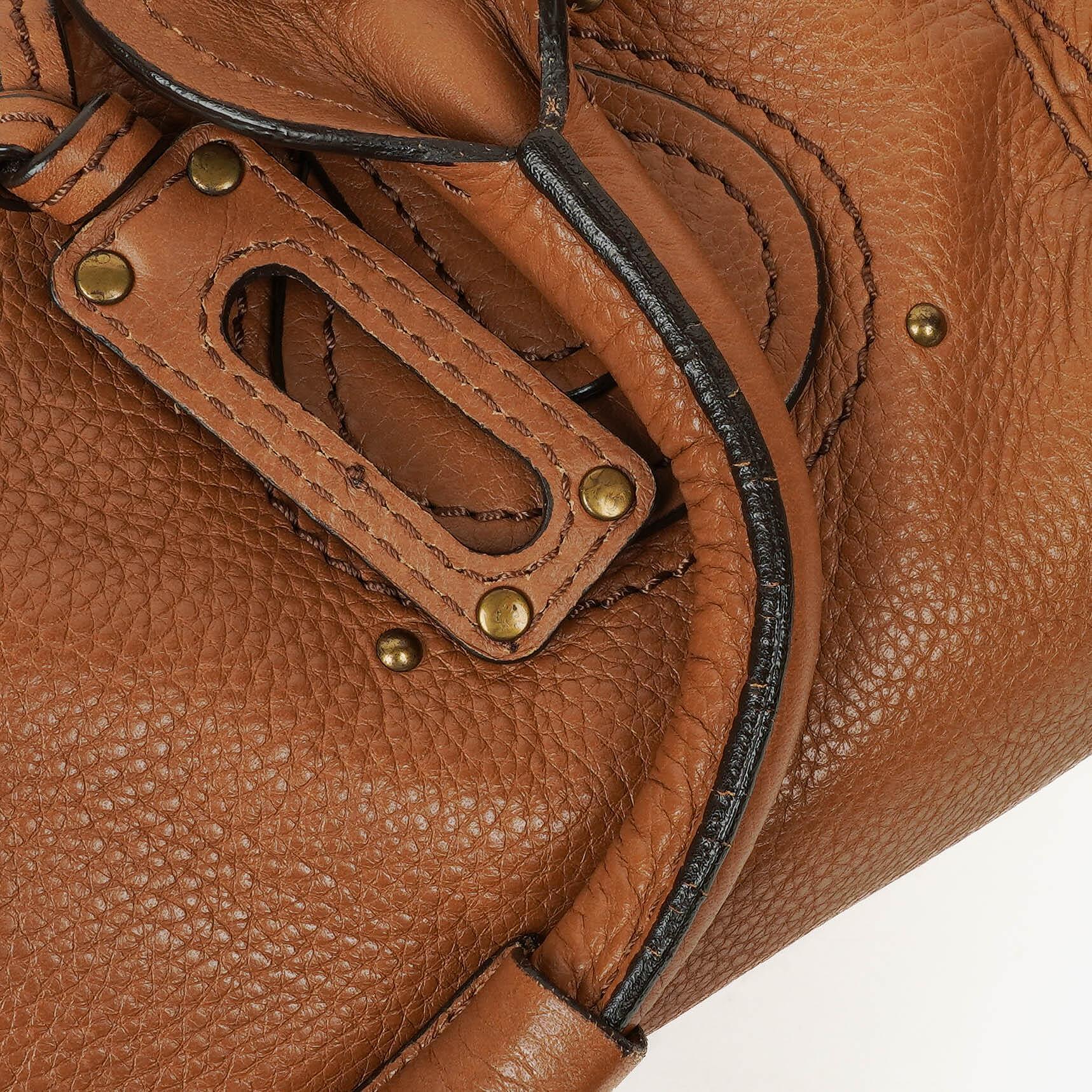 Chloé Paddington Satchel Tasche aus Kalbsleder in Havana