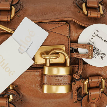 Chloé Paddington Satchel Tasche aus Kalbsleder in Havana