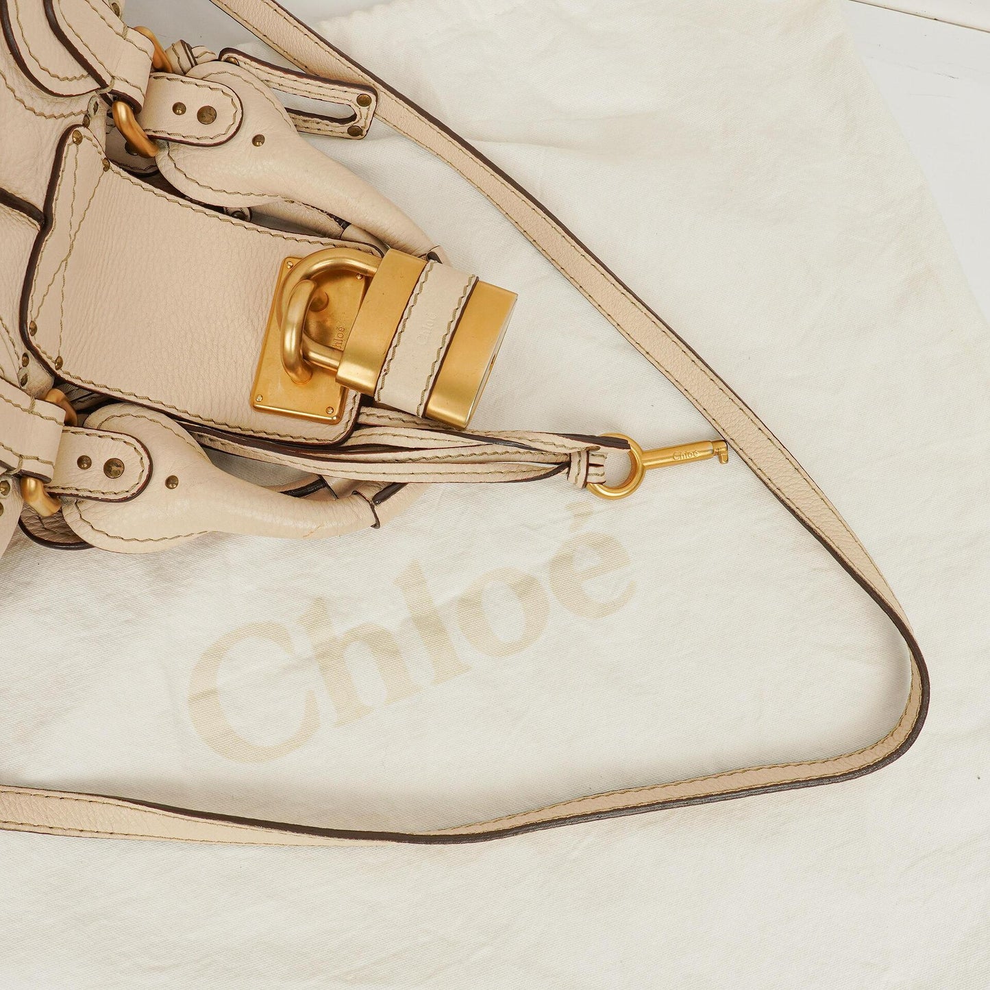 Chloe Paddington Elfenbein Satchel Tasche