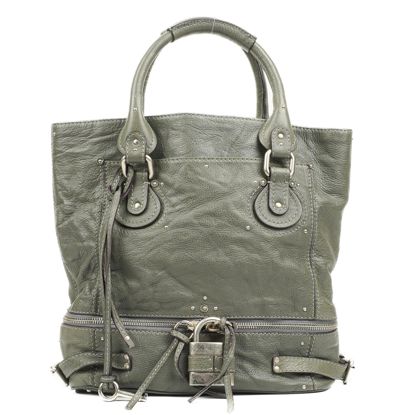 Chloé Paddington Große Craie Leder Tote Bag