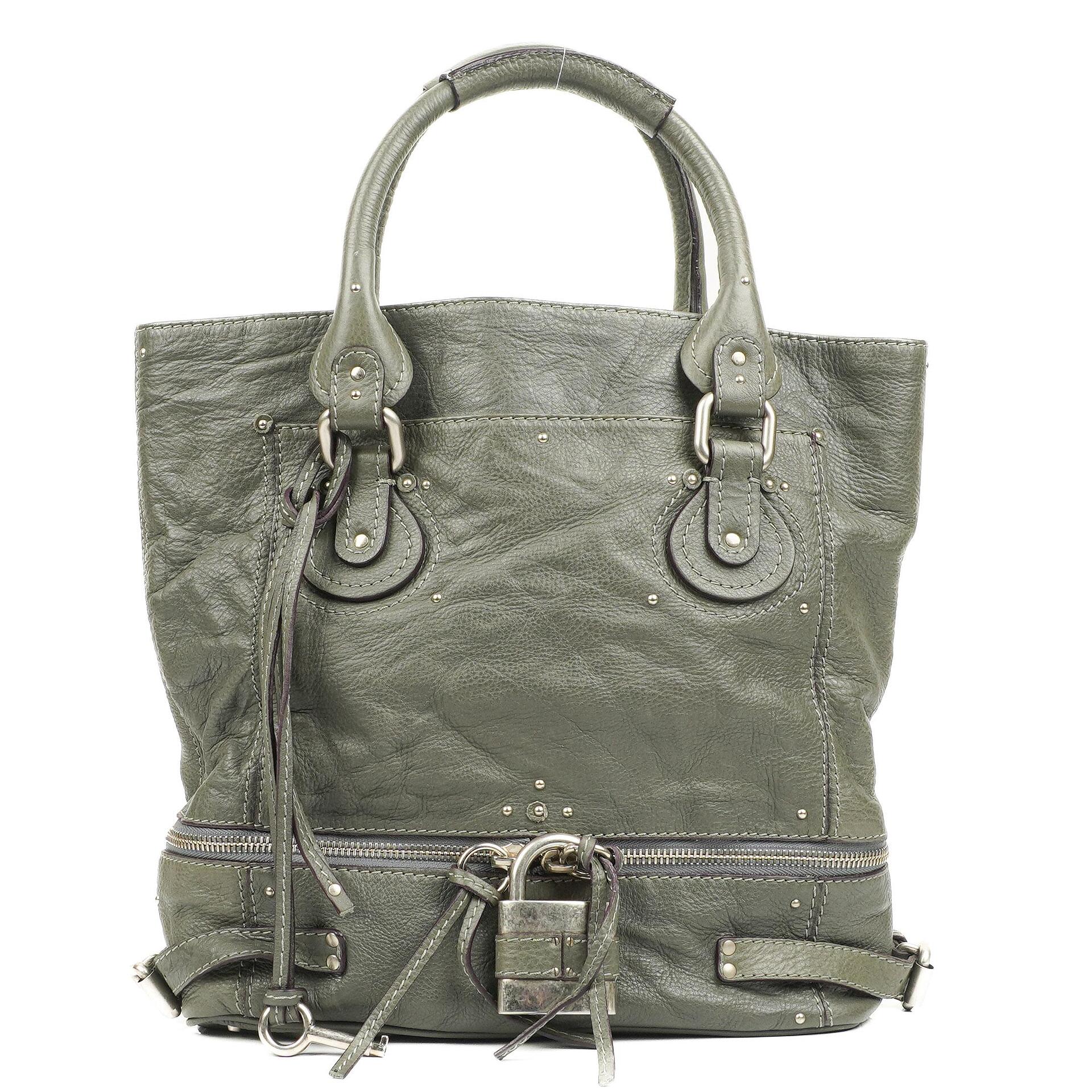 Chloé Paddington Große Craie Leder Tote Bag