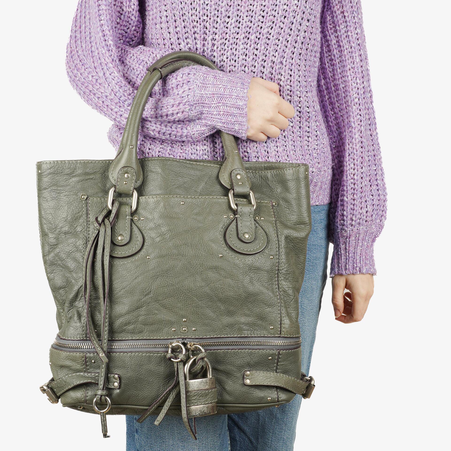 Chloé Paddington Große Craie Leder Tote Bag