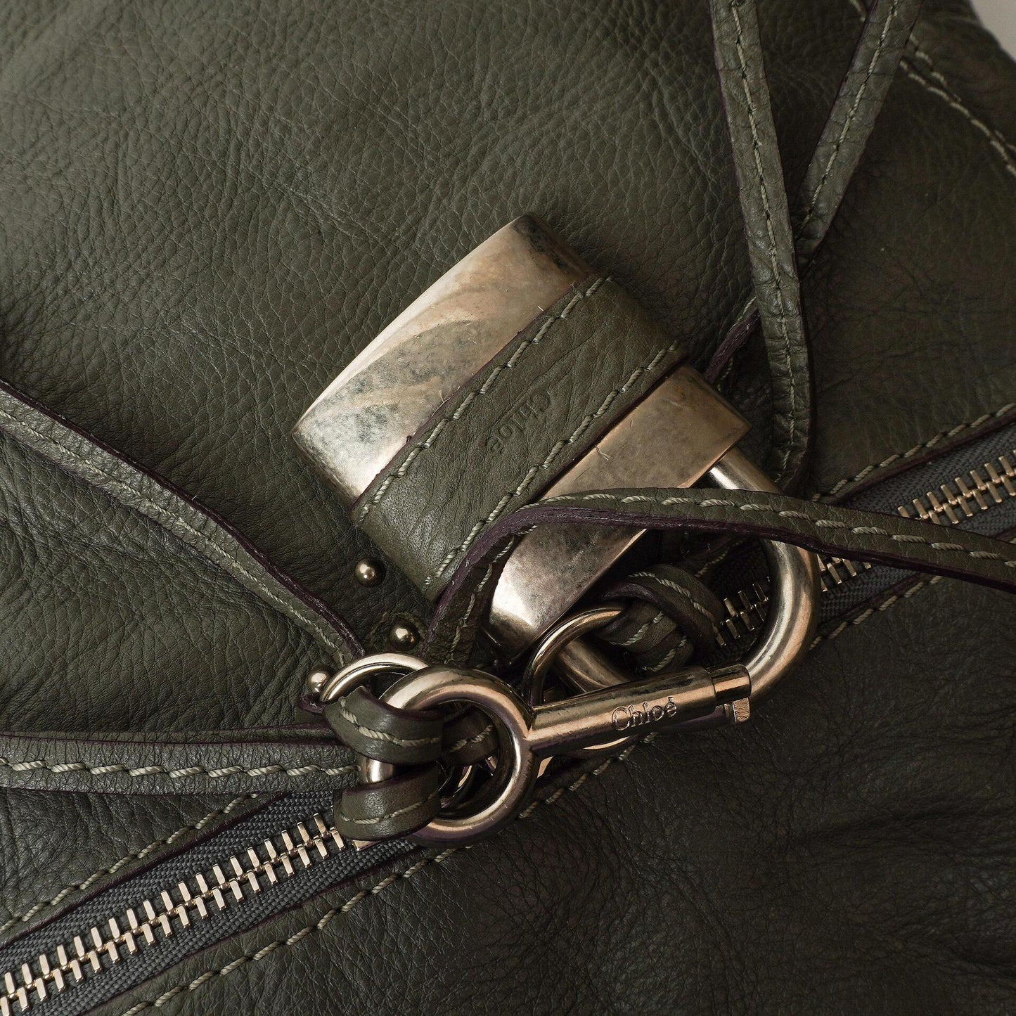 Chloé Paddington Große Craie Leder Tote Bag