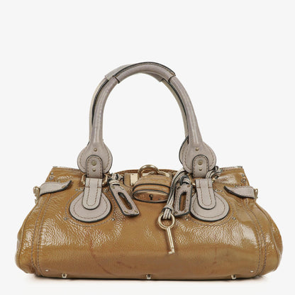 Chloe Paddington Satchel-Tasche aus Lackleder