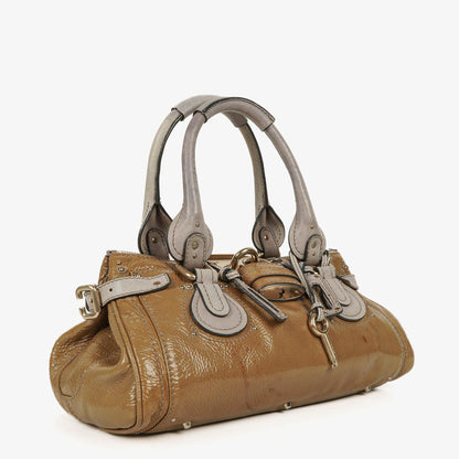 Chloe Paddington Satchel-Tasche aus Lackleder