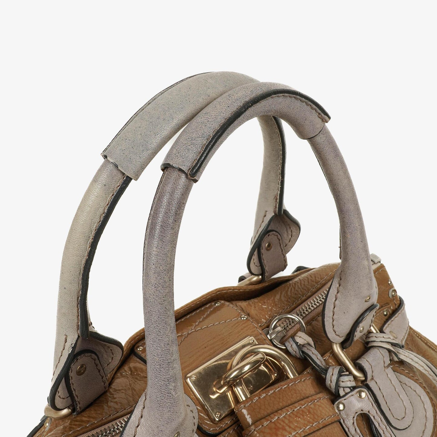 Chloe Paddington Satchel-Tasche aus Lackleder