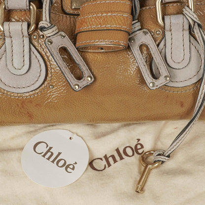 Chloe Paddington Satchel-Tasche aus Lackleder