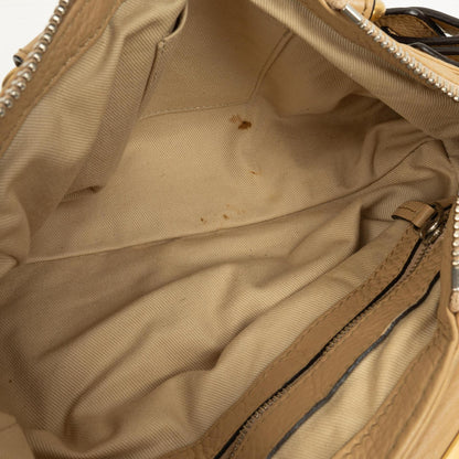 Chloe Paddington Kleine Satchel-Tasche aus beigem Kalbsleder