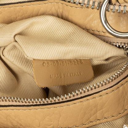 Chloe Paddington Kleine Satchel-Tasche aus beigem Kalbsleder