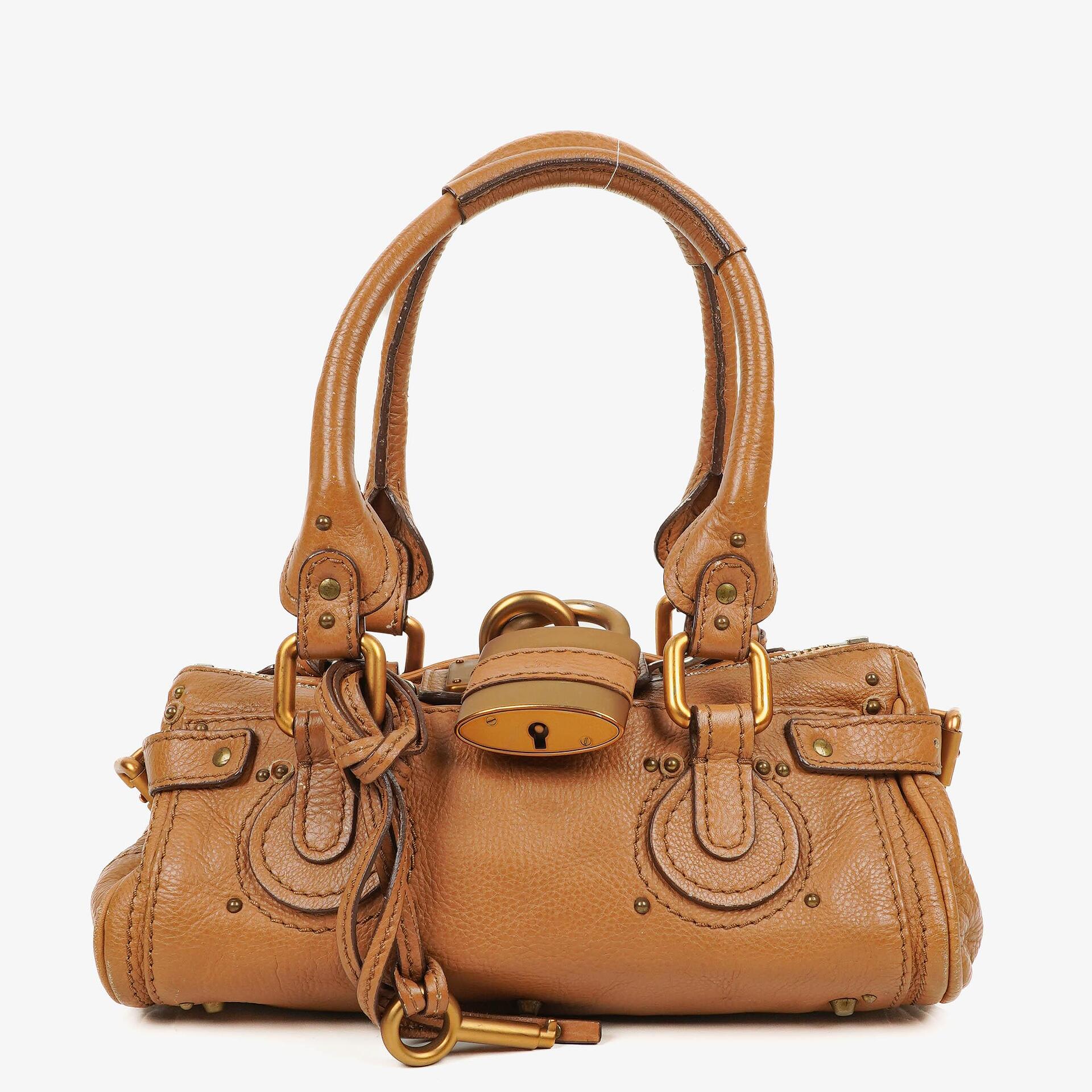 Chloe Paddington Kleine Braune Kalbsleder Aktentasche