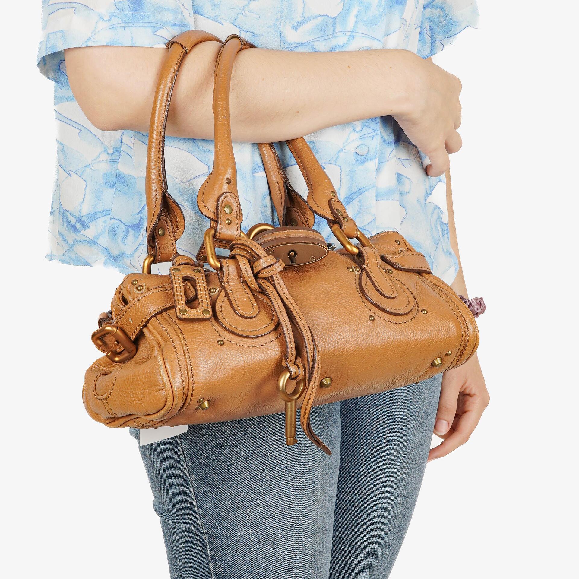 Chloe Paddington Kleine Braune Kalbsleder Aktentasche