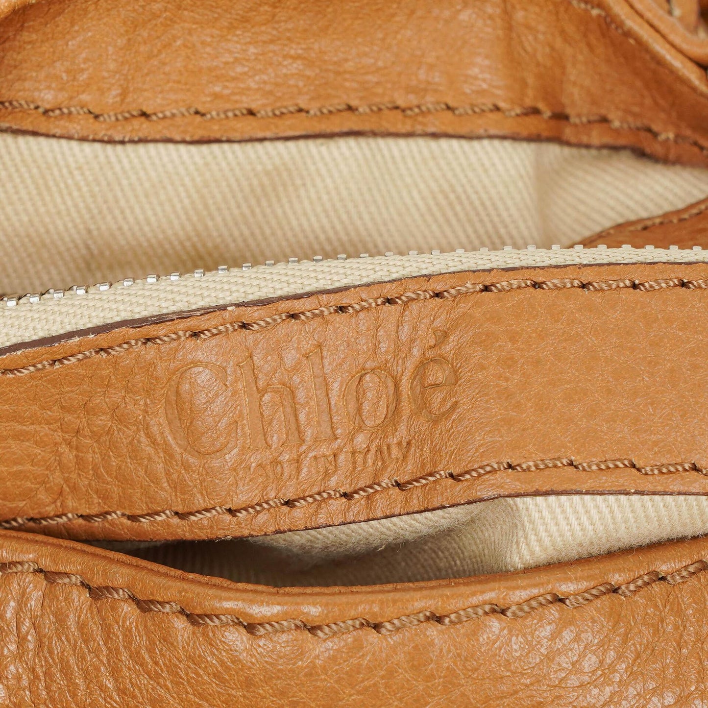 Chloe Paddington Kleine Braune Kalbsleder Aktentasche