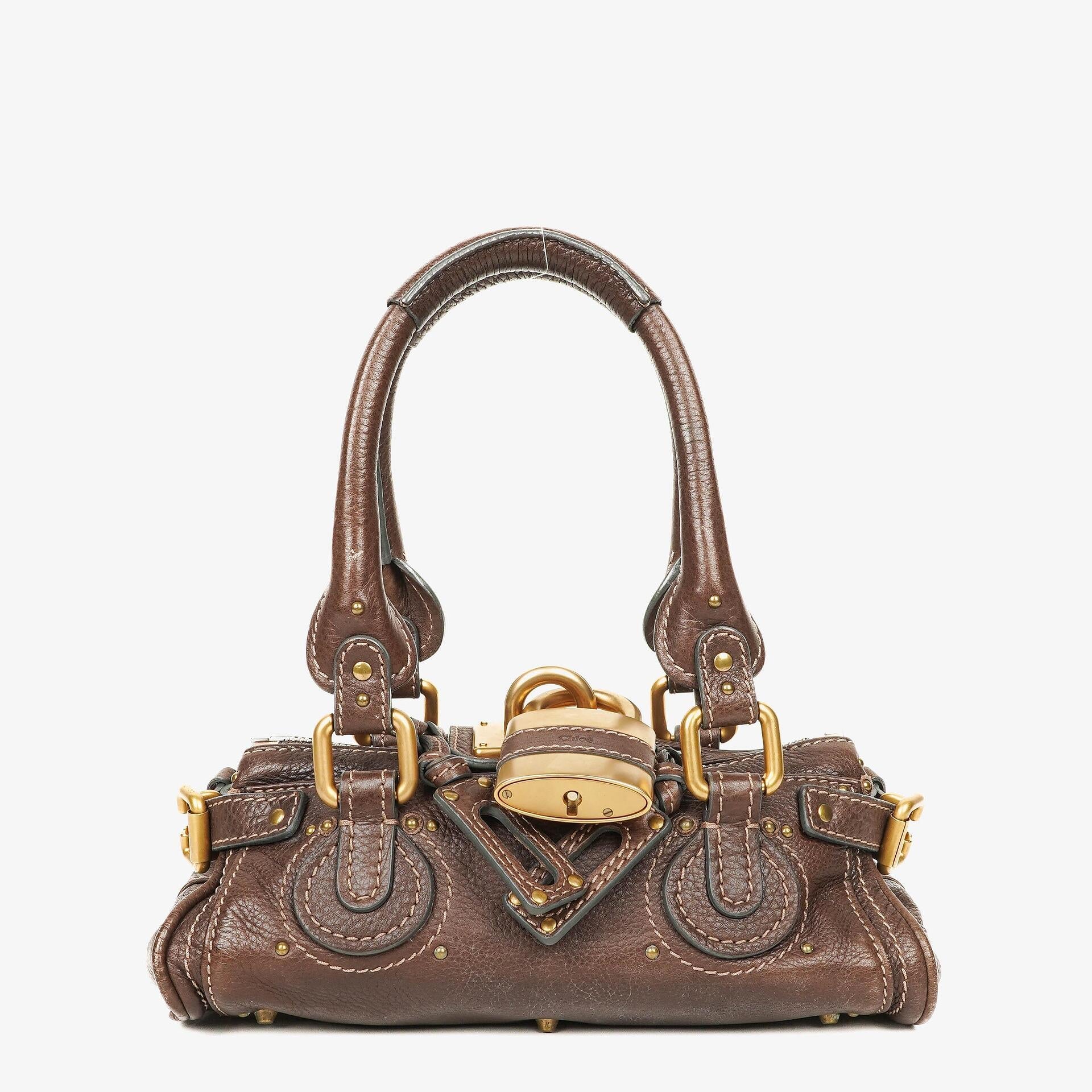 Chloe Paddington Kleine braune Lederhandtasche