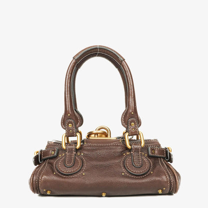 Chloe Paddington Kleine braune Lederhandtasche
