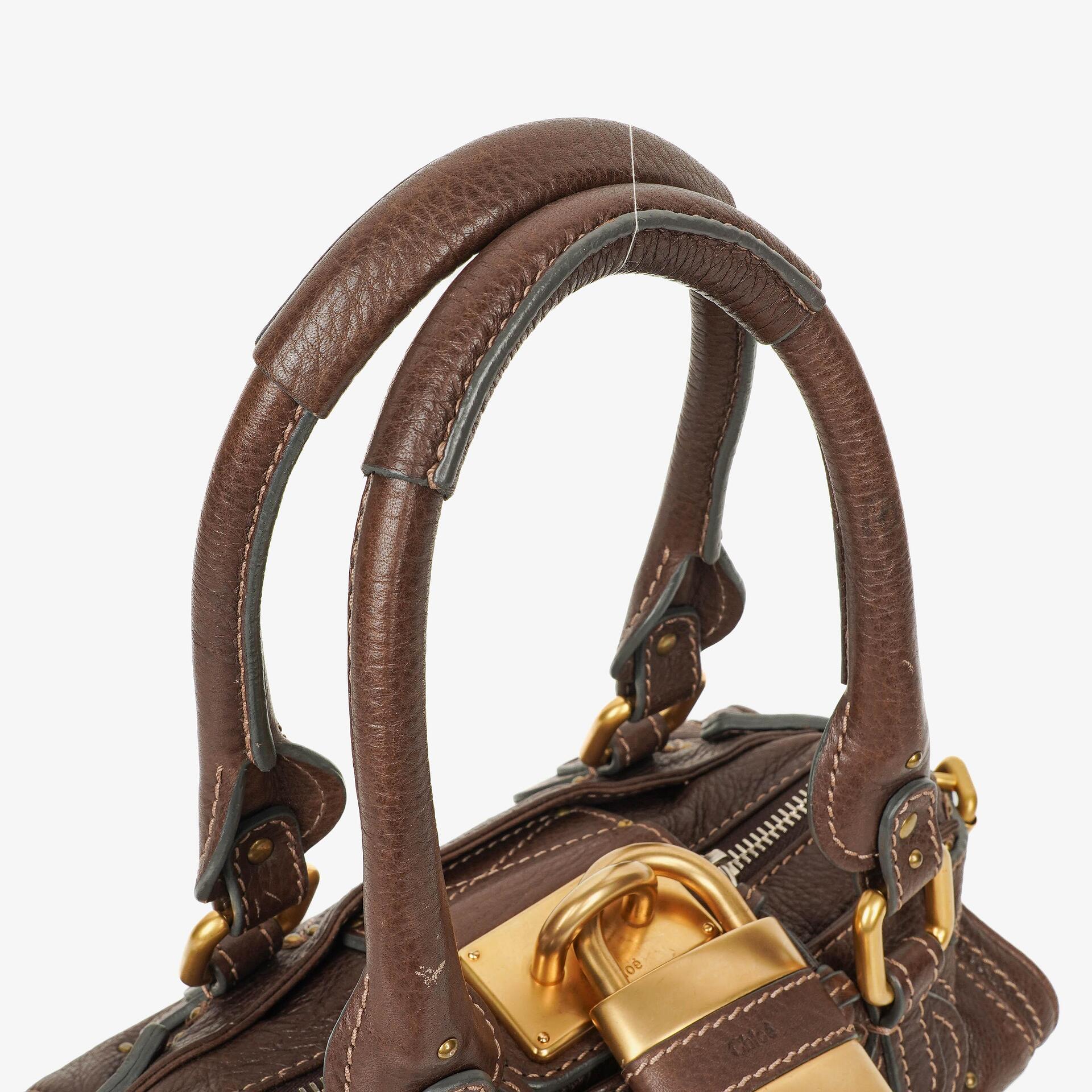 Chloe Paddington Kleine braune Lederhandtasche