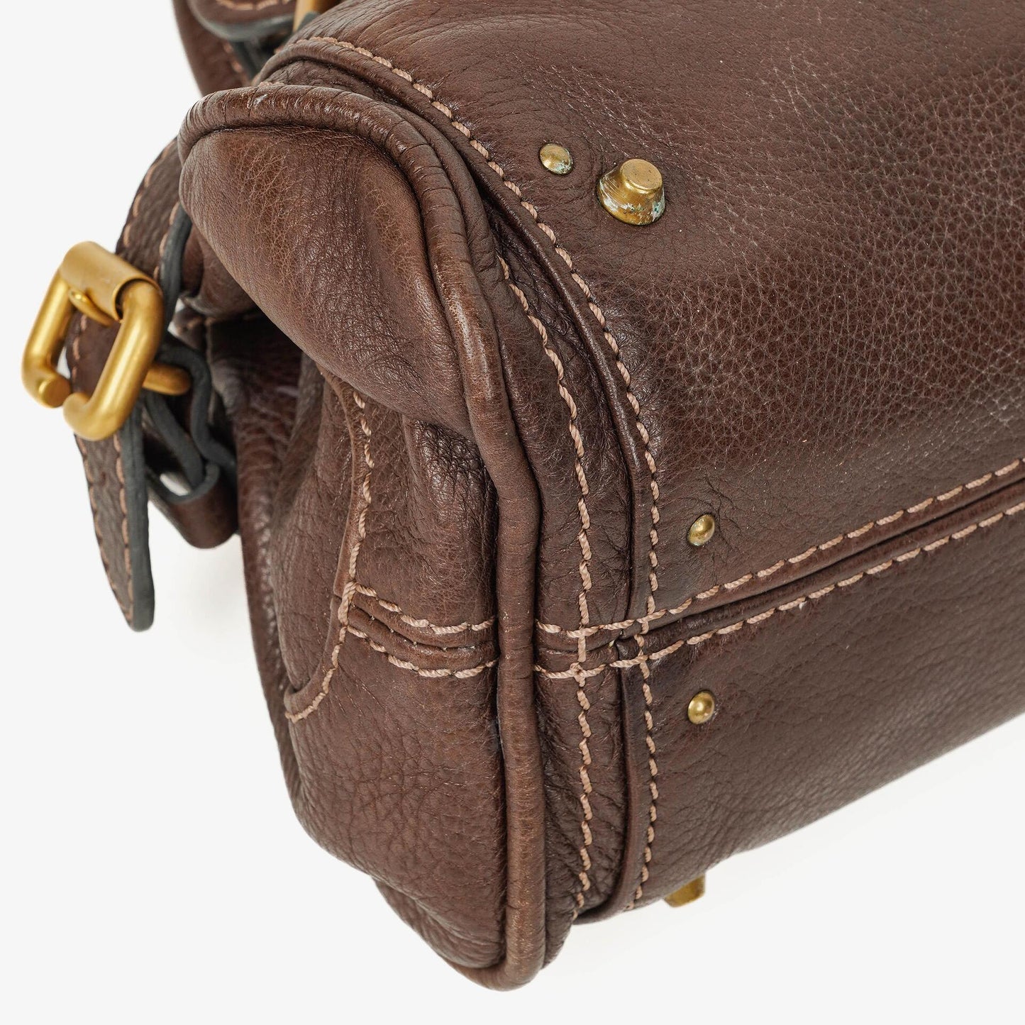 Chloe Paddington Kleine braune Lederhandtasche