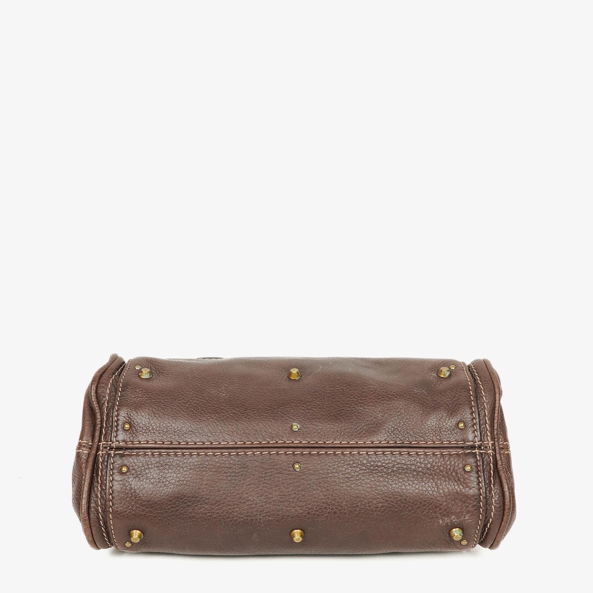 Chloe Paddington Kleine braune Lederhandtasche