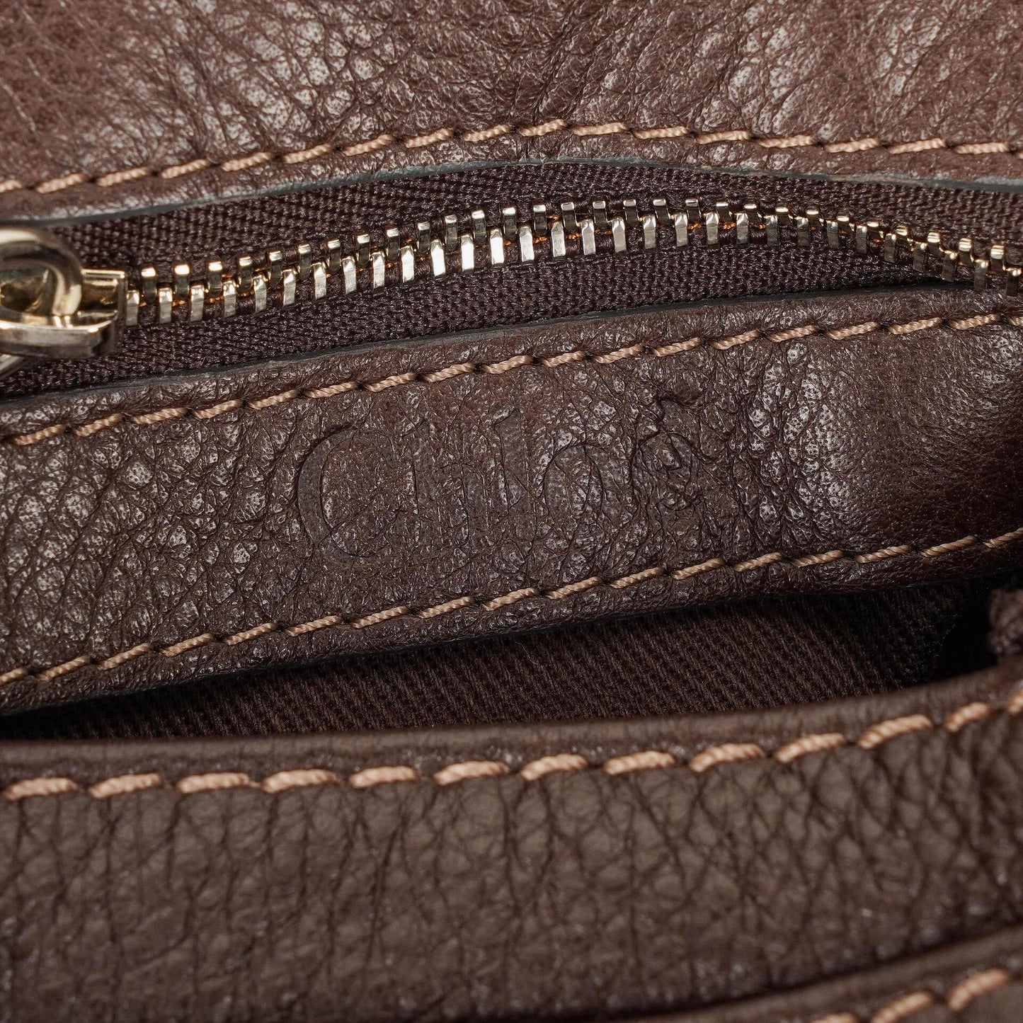 Chloe Paddington Kleine braune Lederhandtasche