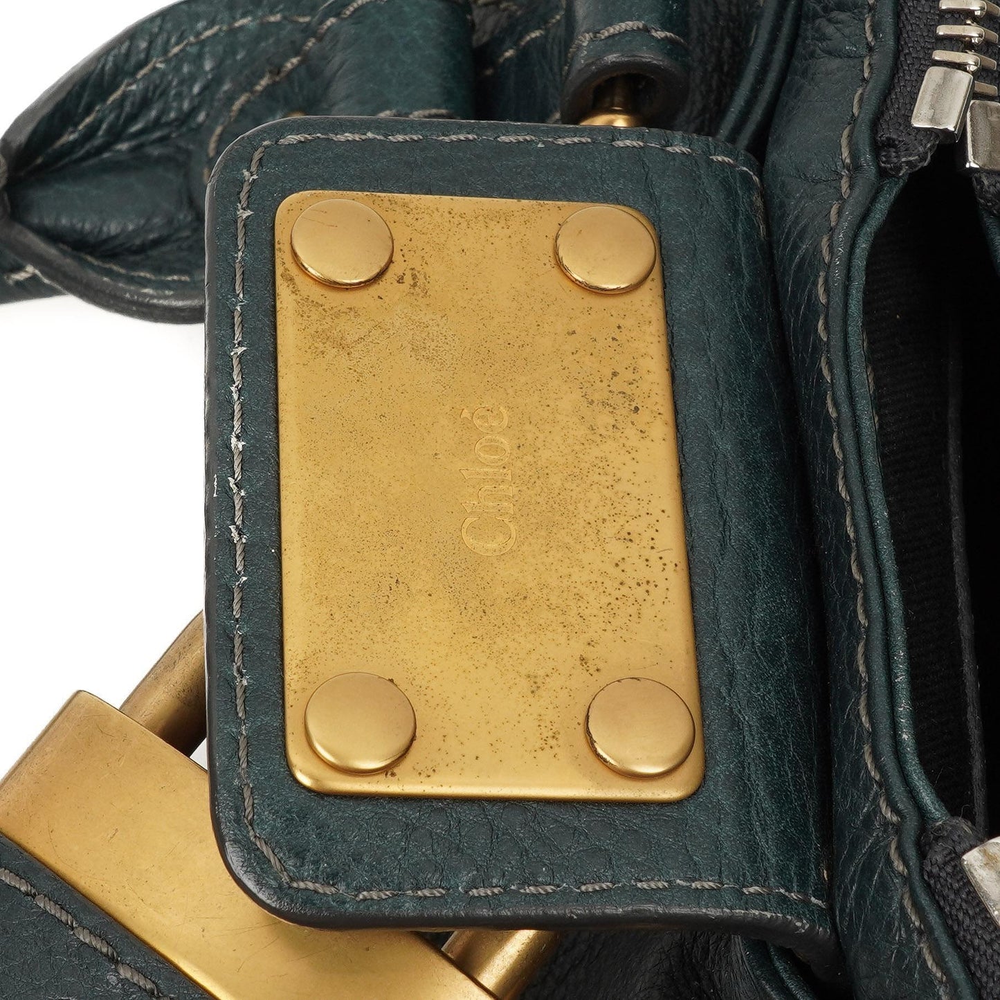 Chloe Paddington Satchel Tasche aus kleinem schwarzem Kalbsleder