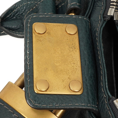 Chloe Paddington Satchel Tasche aus kleinem schwarzem Kalbsleder