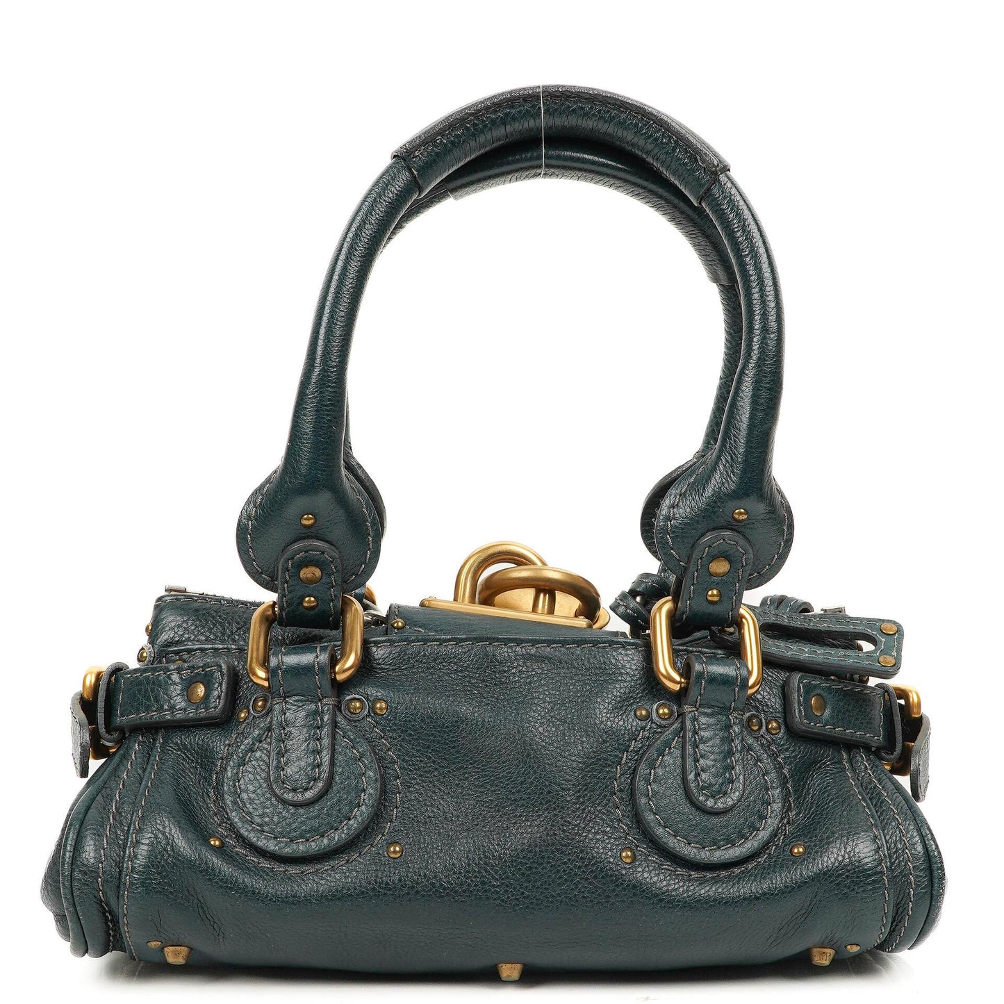 Chloe Paddington Satchel Tasche aus kleinem schwarzem Kalbsleder