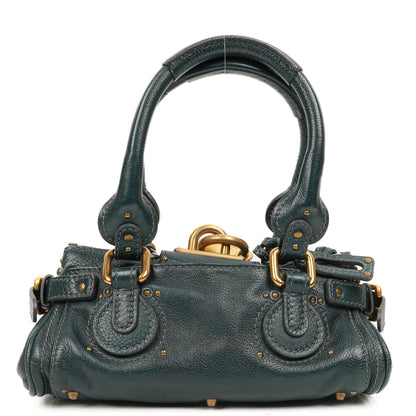 Chloe Paddington Satchel Tasche aus kleinem schwarzem Kalbsleder