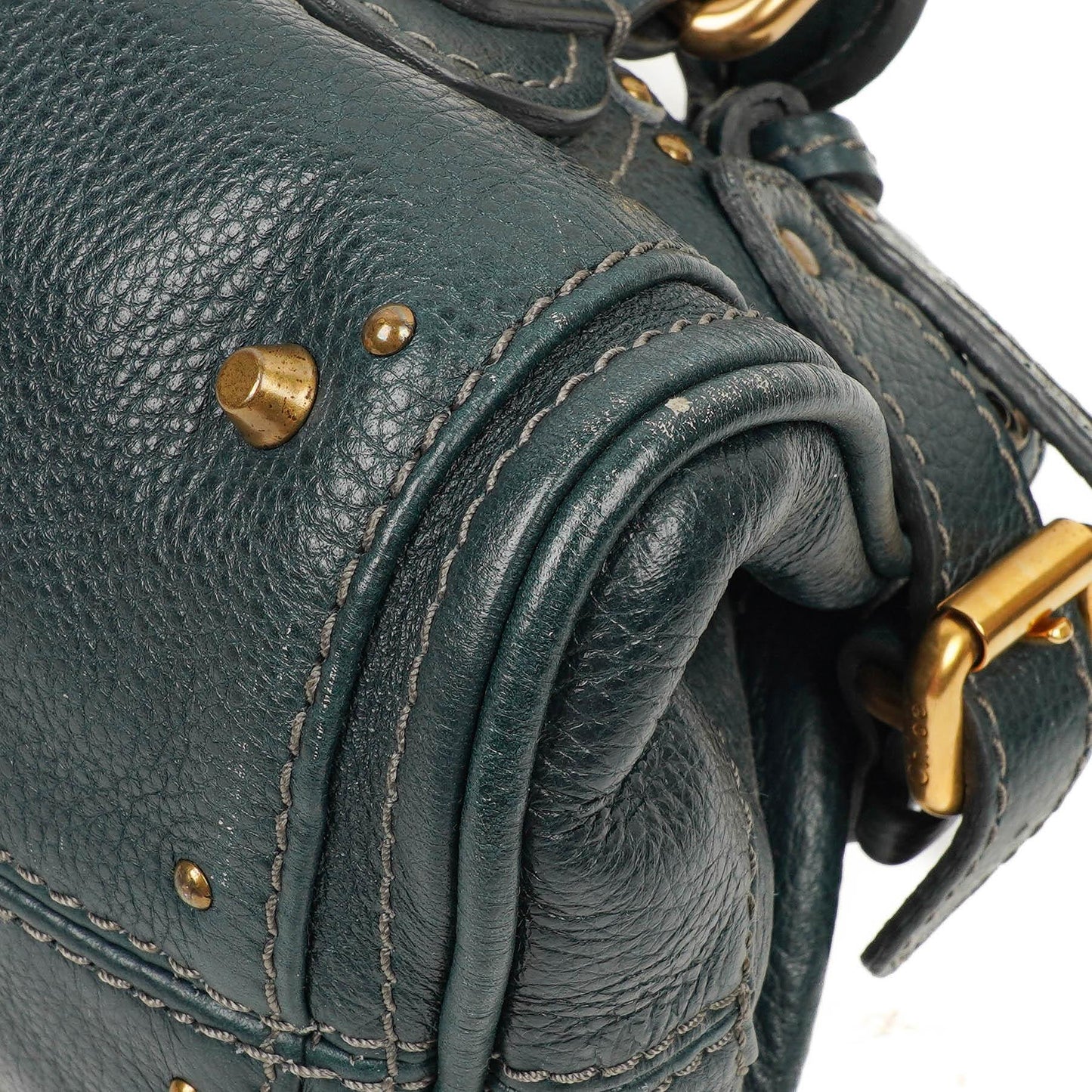 Chloe Paddington Satchel Tasche aus kleinem schwarzem Kalbsleder