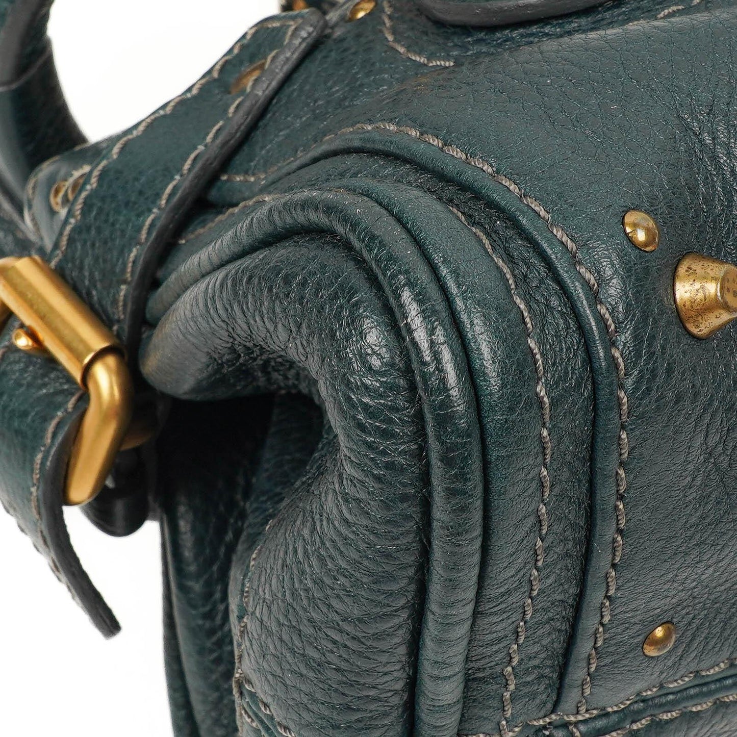 Chloe Paddington Satchel Tasche aus kleinem schwarzem Kalbsleder
