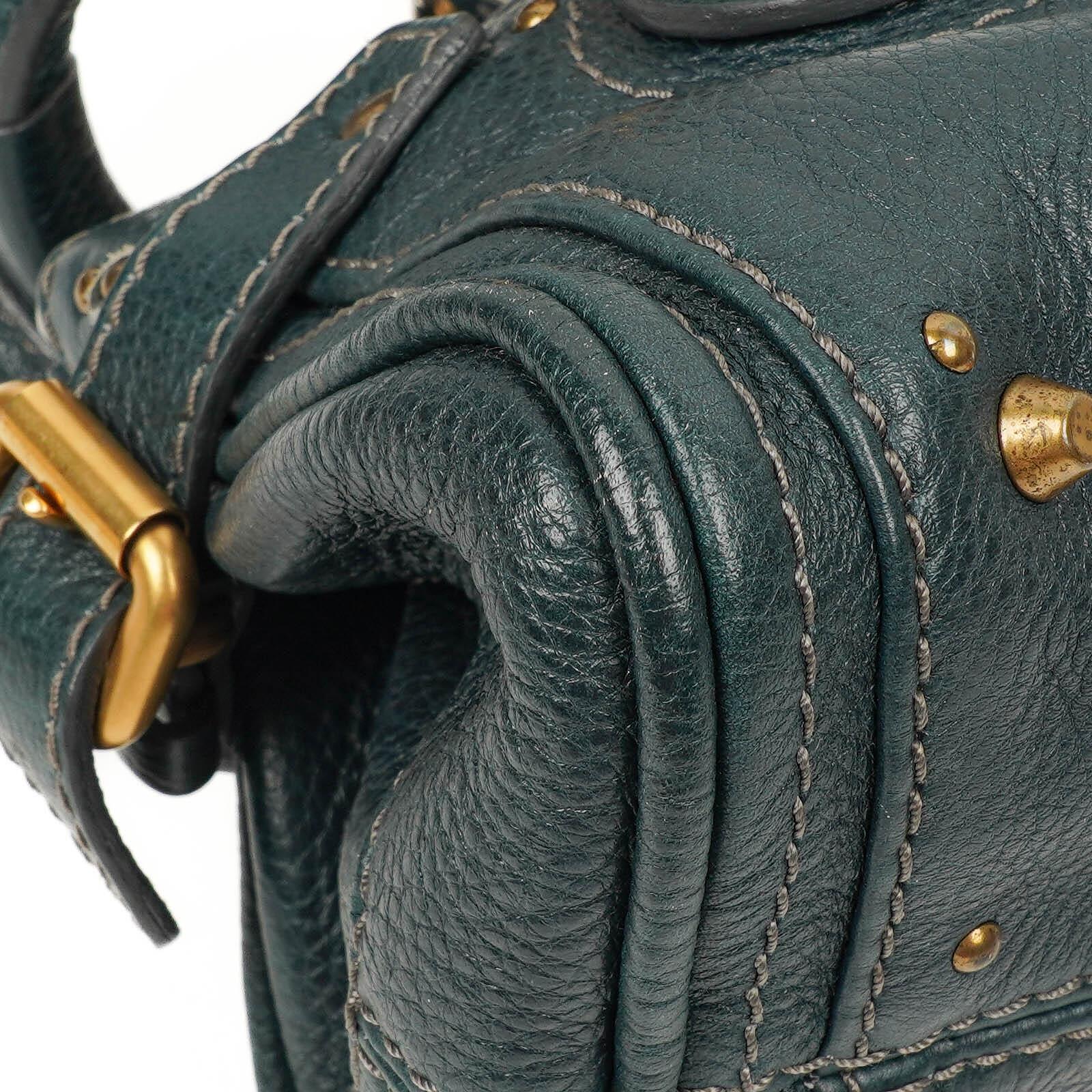 Chloe Paddington Satchel Tasche aus kleinem schwarzem Kalbsleder
