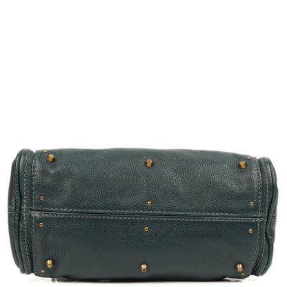 Chloe Paddington Satchel Tasche aus kleinem schwarzem Kalbsleder