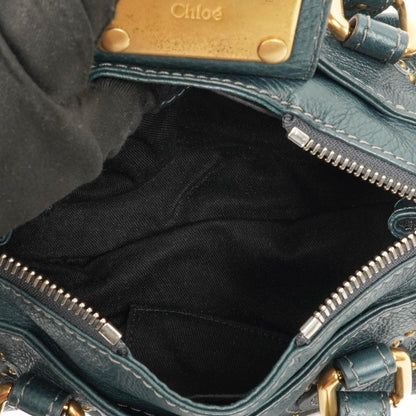 Chloe Paddington Satchel Tasche aus kleinem schwarzem Kalbsleder