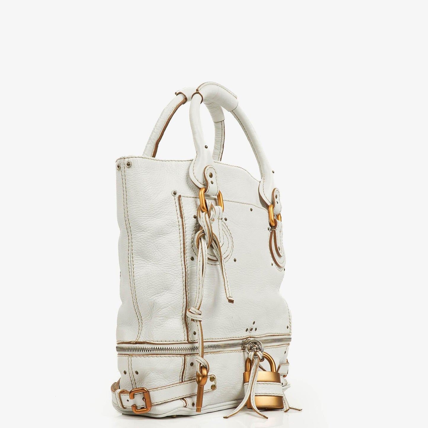 Chloé Paddington Satchel-Tasche in Weiß