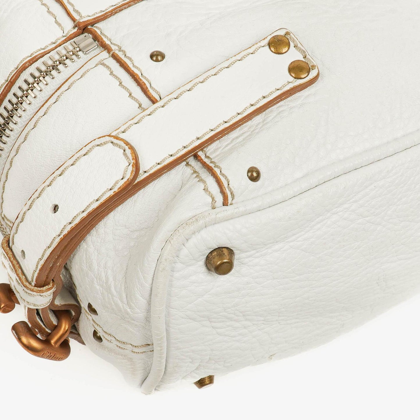 Chloé Paddington Satchel-Tasche in Weiß