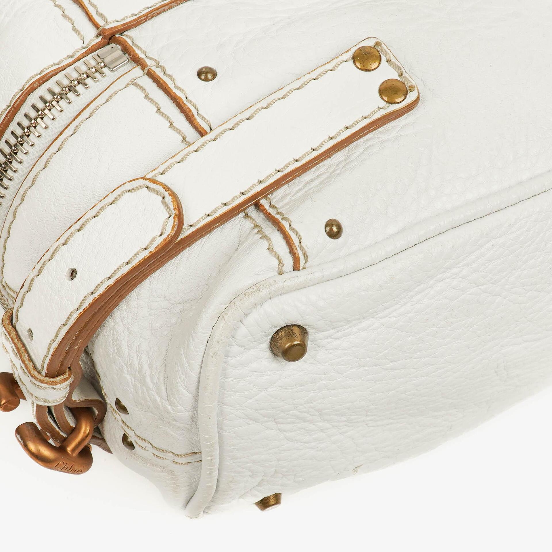 Chloé Paddington Satchel-Tasche in Weiß