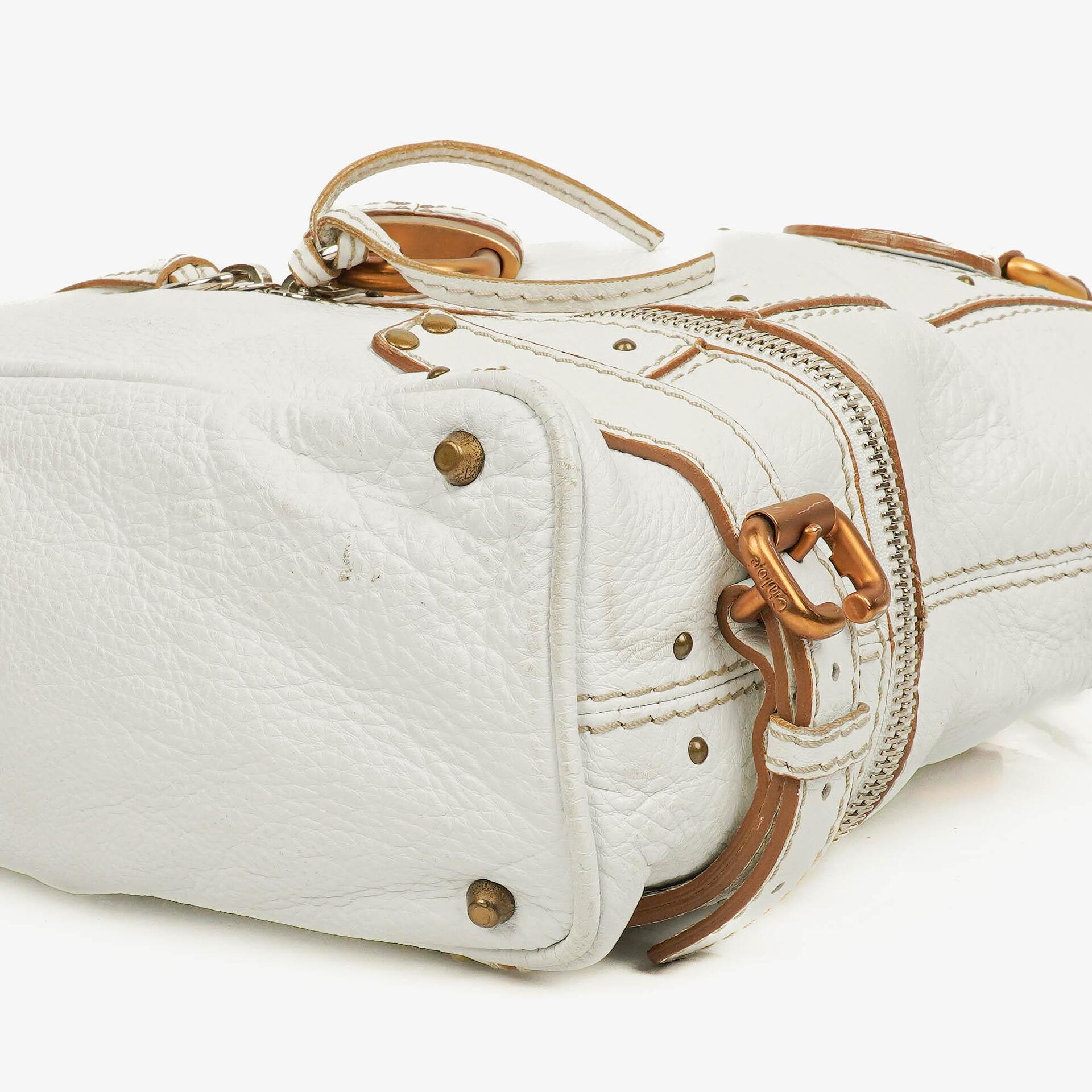 Chloé Paddington Satchel-Tasche in Weiß