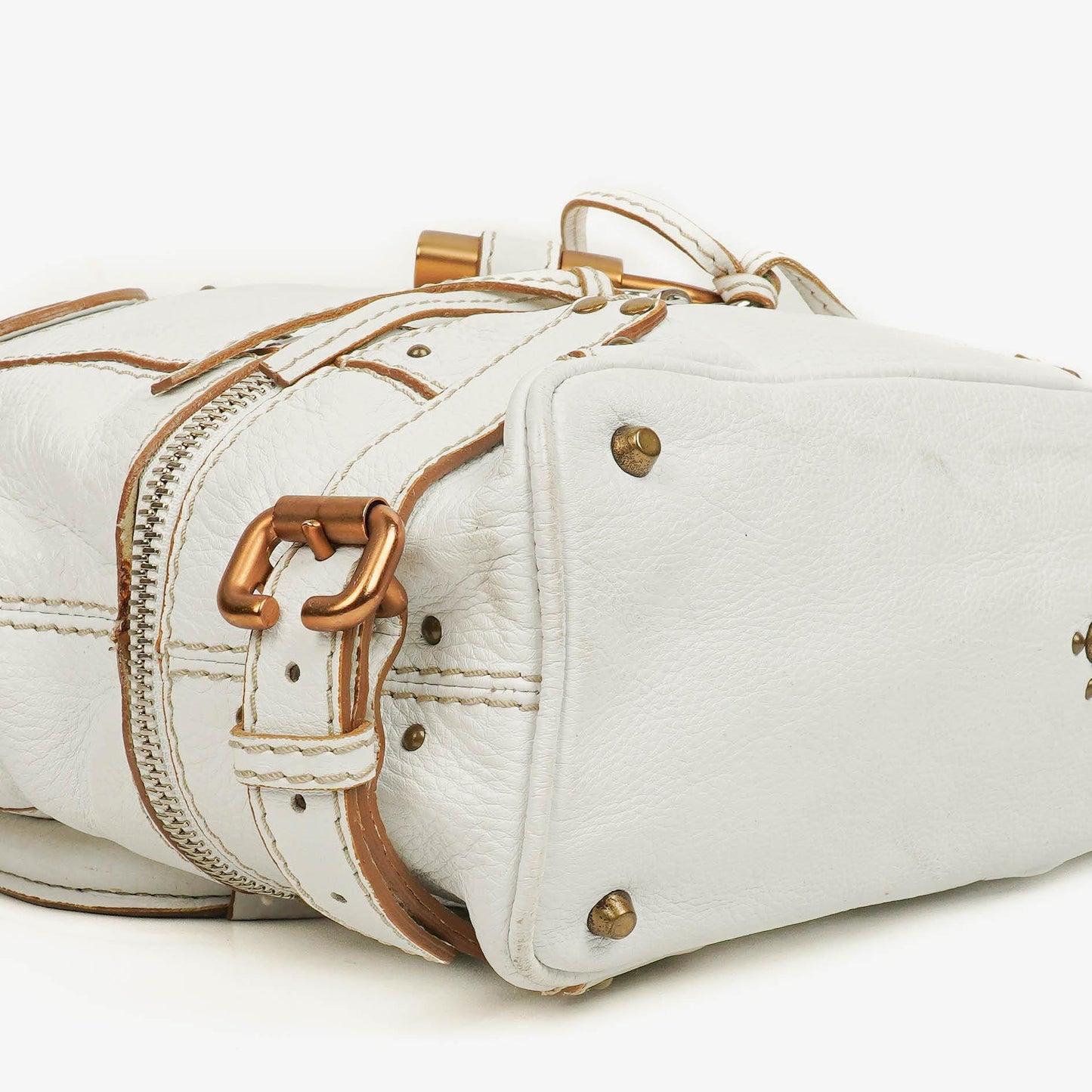 Chloé Paddington Satchel-Tasche in Weiß