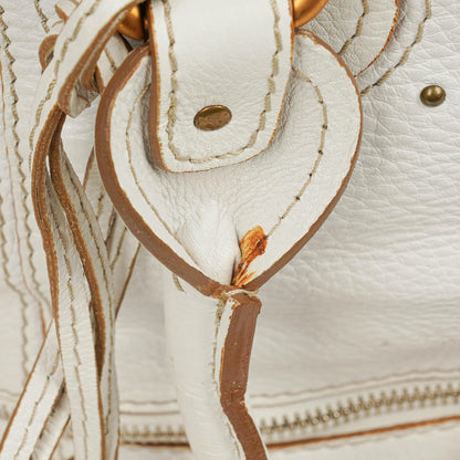 Chloé Paddington Satchel-Tasche in Weiß