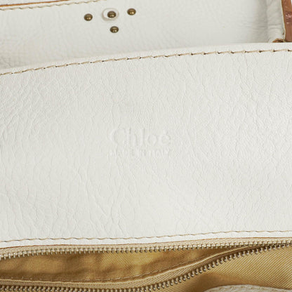 Chloé Paddington Satchel-Tasche in Weiß