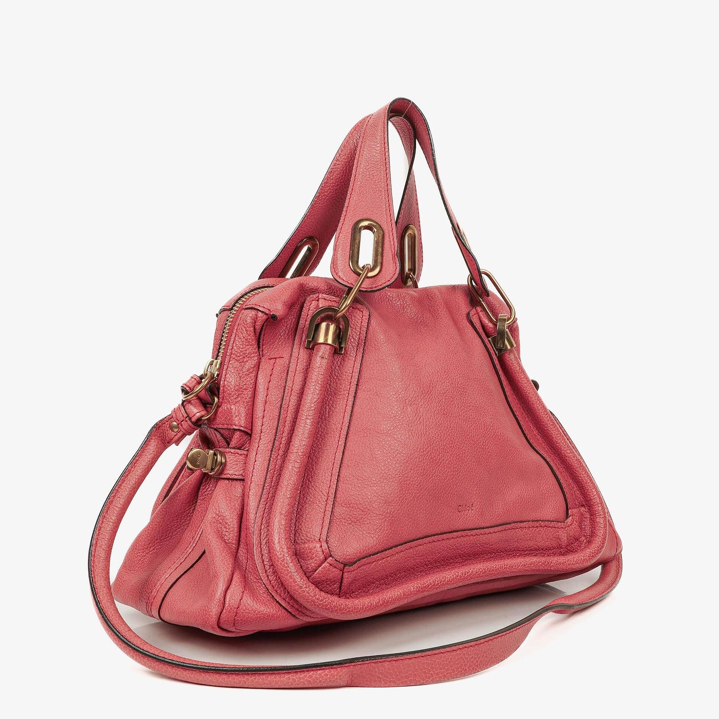 Chloe Paraty Medium Tasche aus rosa Kalbsleder