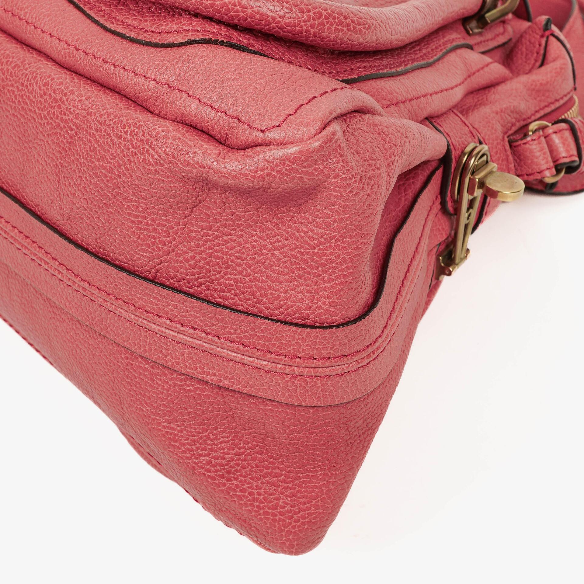 Chloe Paraty Medium Tasche aus rosa Kalbsleder
