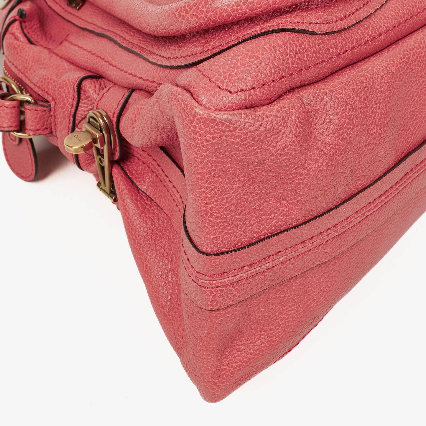 Chloe Paraty Medium Tasche aus rosa Kalbsleder