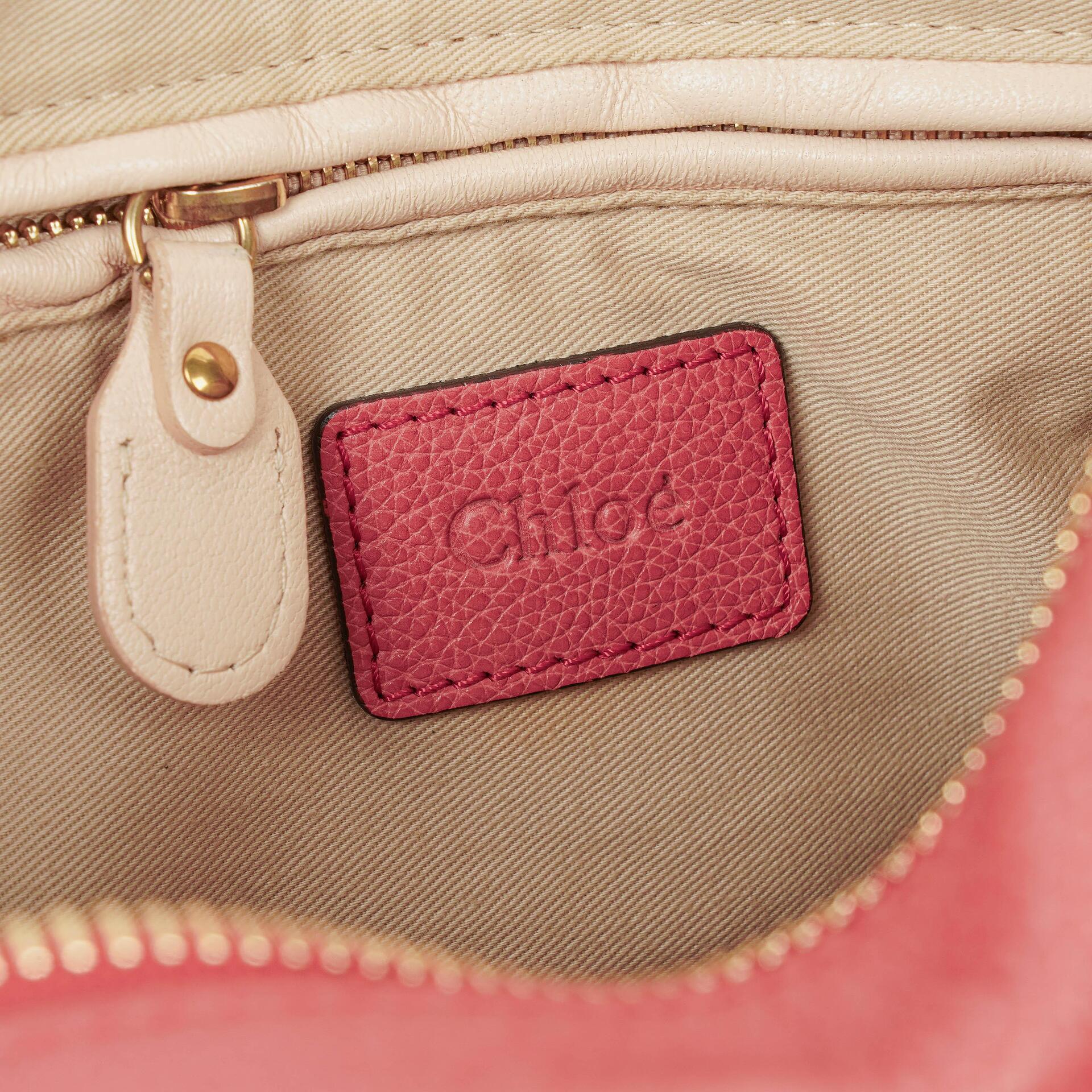 Chloe Paraty Medium Tasche aus rosa Kalbsleder