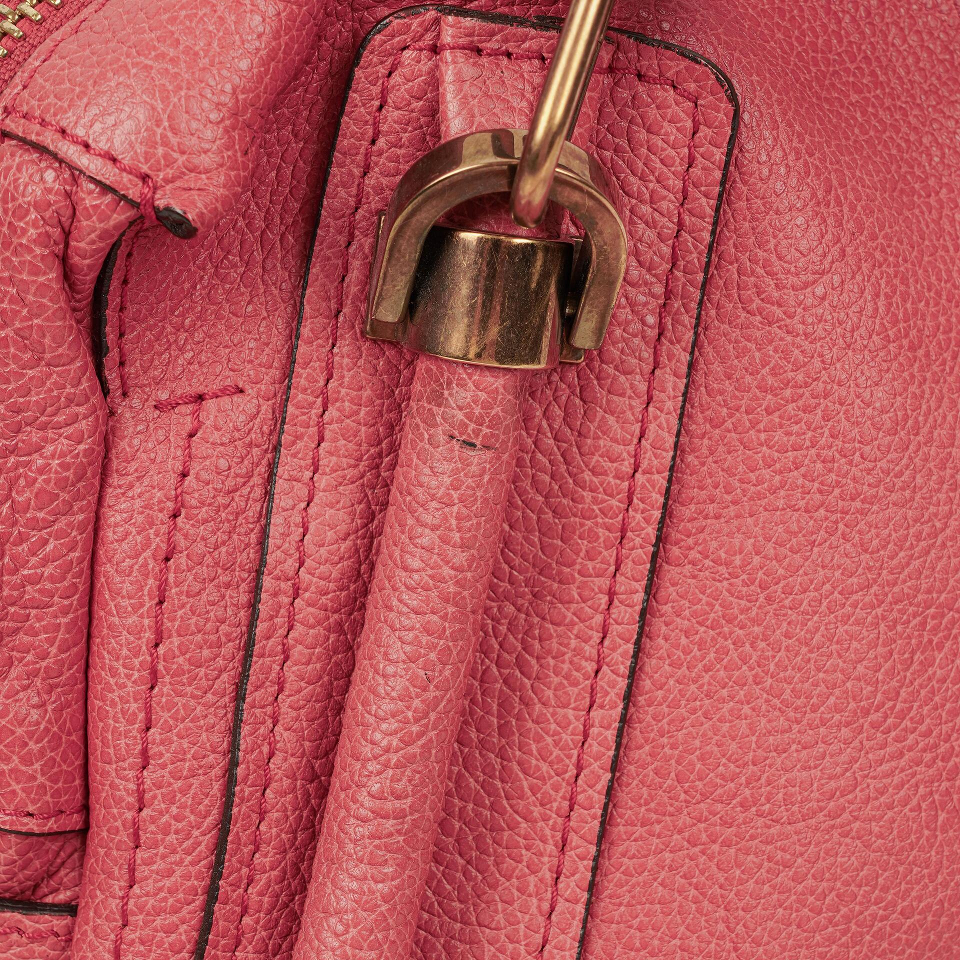 Chloe Paraty Medium Tasche aus rosa Kalbsleder