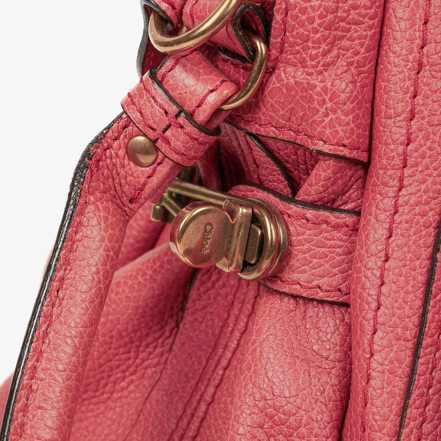 Chloe Paraty Medium Tasche aus rosa Kalbsleder