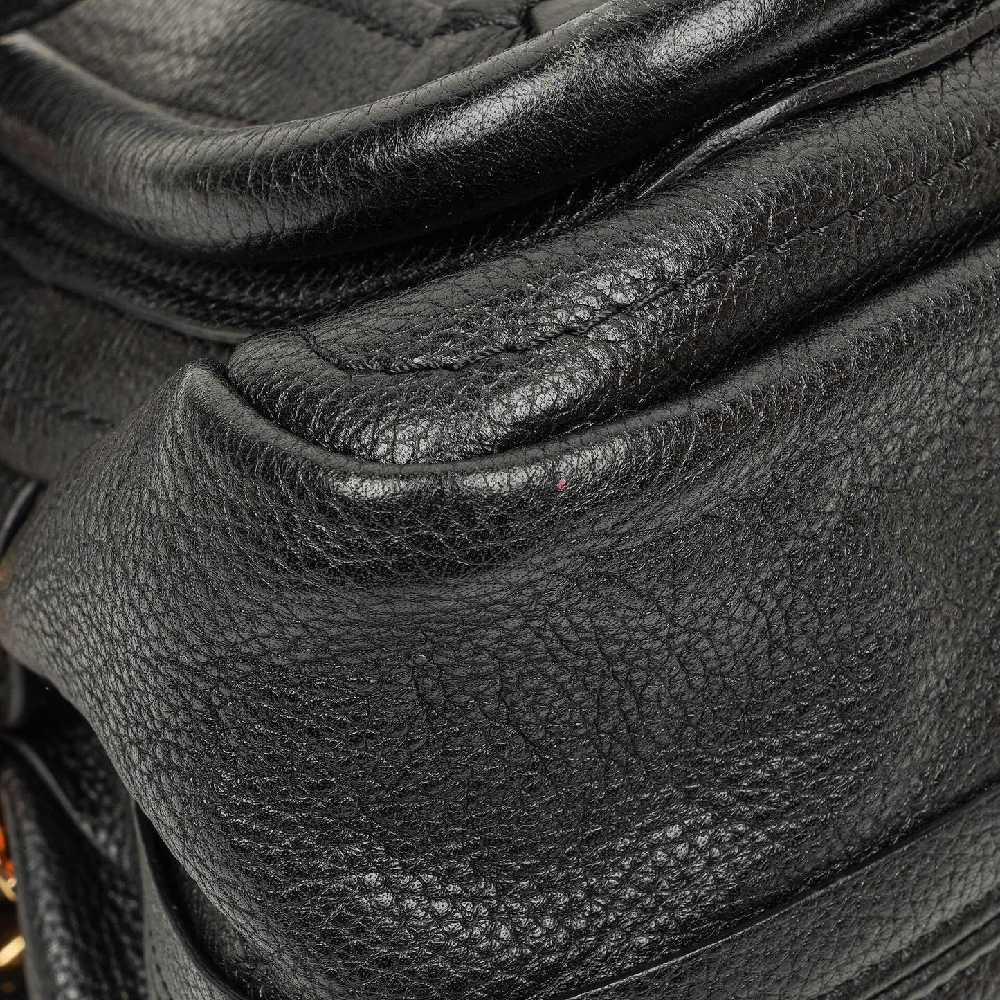 Chloé Paraty Medium Tasche aus schwarzem Kalbsleder