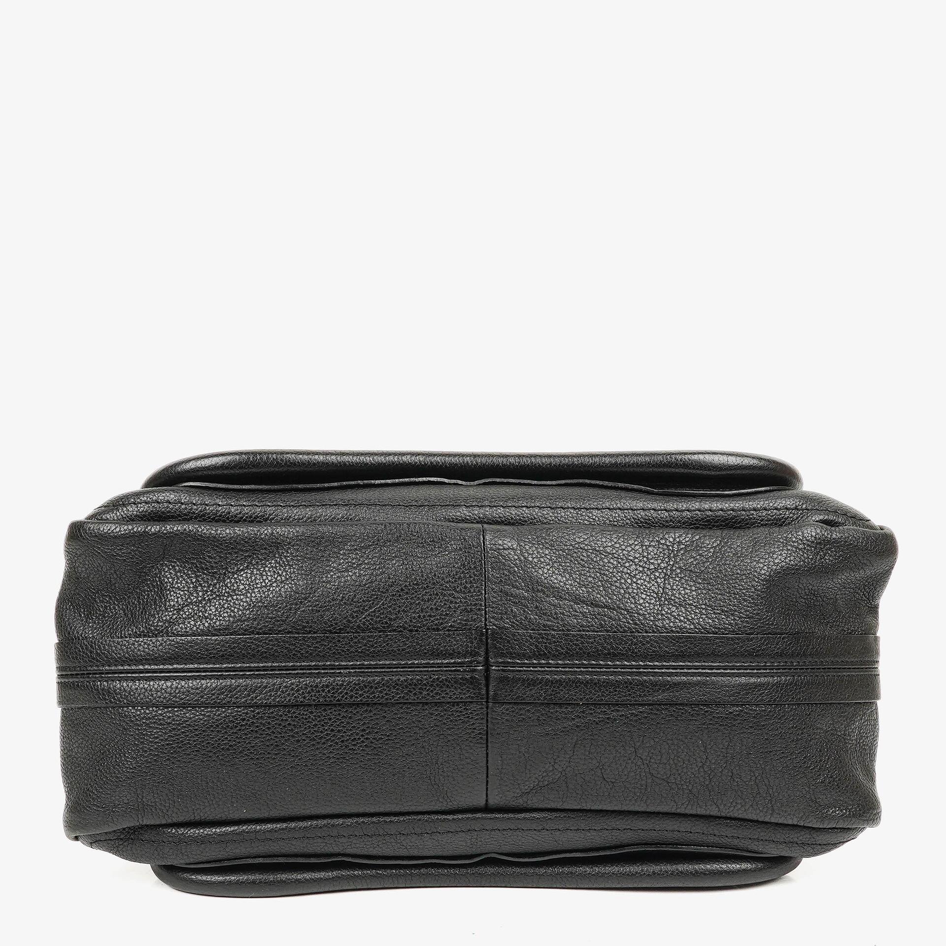 Chloé Paraty Medium Tasche aus schwarzem Kalbsleder