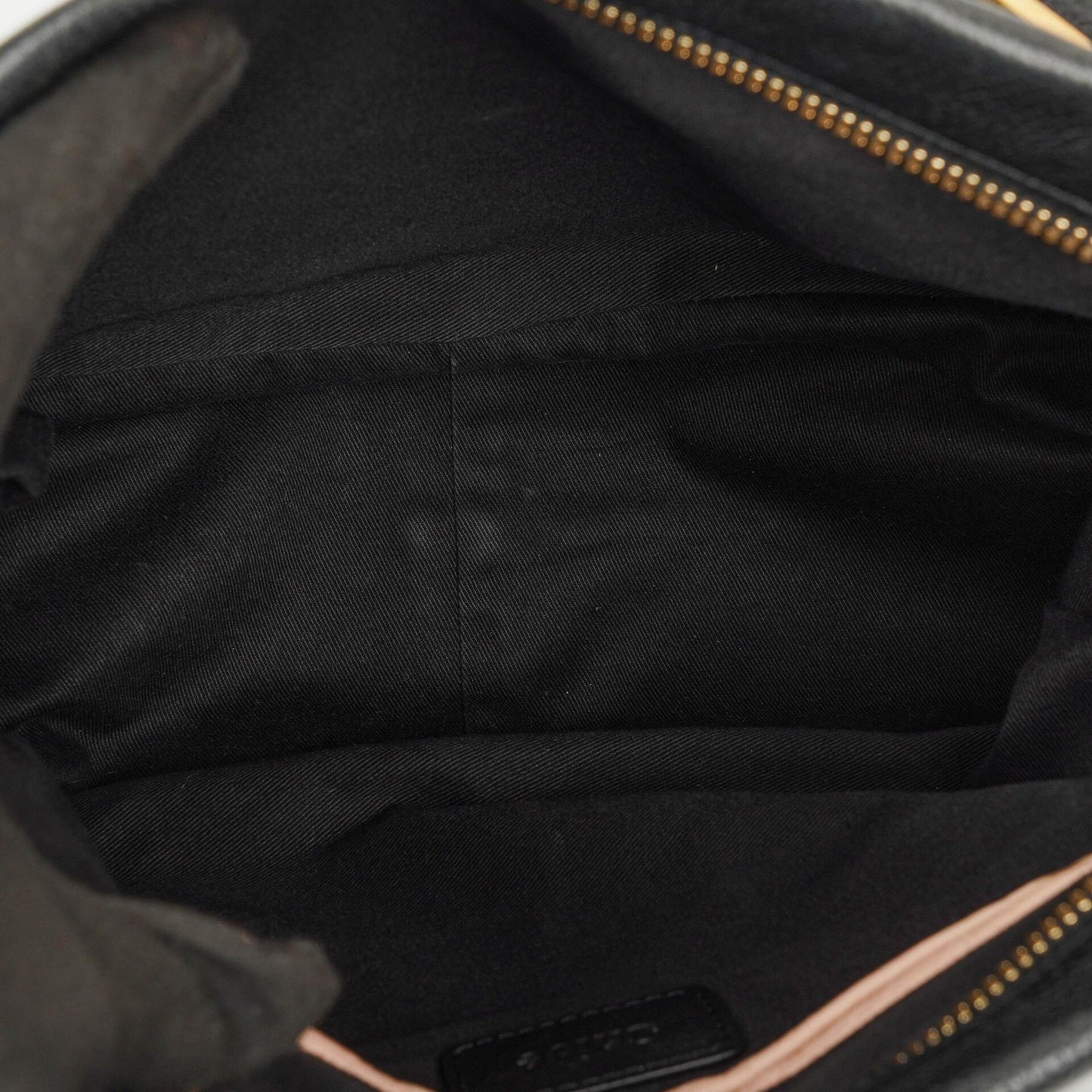 Chloé Paraty Medium Tasche aus schwarzem Kalbsleder