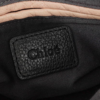 Chloé Paraty Medium Tasche aus schwarzem Kalbsleder