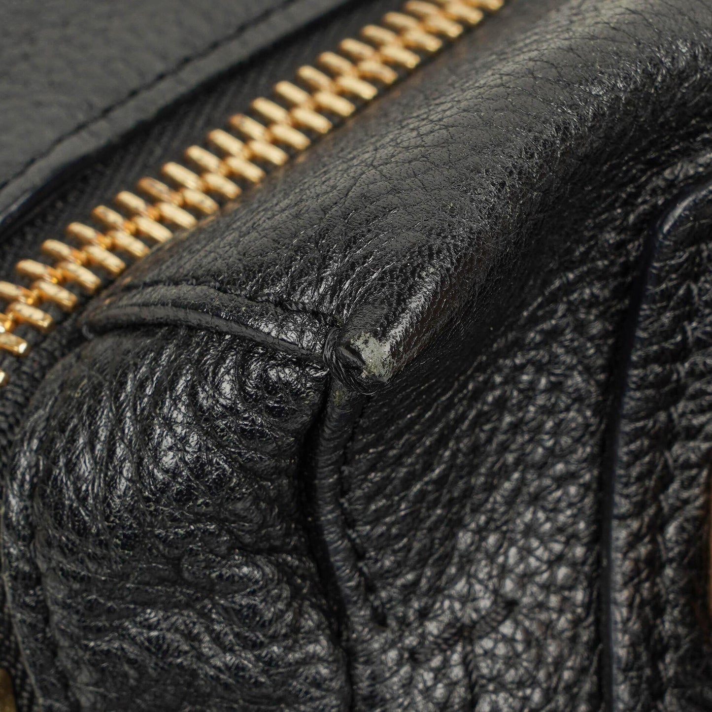 Chloé Paraty Medium Tasche aus schwarzem Kalbsleder